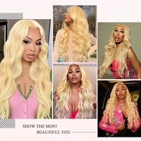 Perruque Lace Front 613 Blonde Body Wave Densité 250 Pré-épilée 30 Pouces 10,86 Ounces