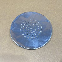Feuilles de papier d'aluminium rondes pré-perforées pour chicha, 12/14 cm, robustes, épaisses, 50 unités