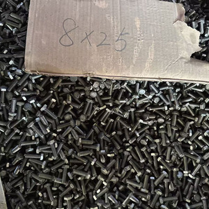 Bu lông đầu lục giác 9mm, thép cacbon, ren suốt, <span class=keywords><strong>ti</strong></span>êu chuẩn DIN933 cấp 4.8/8.8/10.9/12.9, kích thước M8*25 - Product Image 1