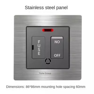 PC Frame Electric Wall <b>Switch</b> 220V 10A 2-Way IP27 Modern Home EU/UK Standard <b>Touch</b> Panel - Product Image 5