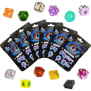 Popolare scatola misteriosa a sorpresa tra cui Set di 17 dadi in acrilico + 1 Set di dadi misteriosi per dungeon RPG e draghi gioco di ruolo - Product Image 2