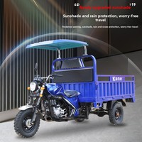 Tricycle motorisé à essence, véhicule utilitaire ouvert, refroidissement liquide, 111-150cc, haute capacité de charge, 70 km/h, transfrontalier 3C