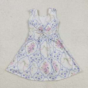 Offre Spéciale nouvelle mode été enfants filles vêtements de sport confortable sans manches extensible robe de Yoga avec short intégré sous - Product Image 6