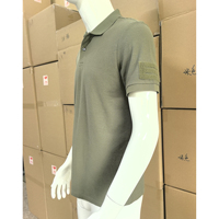 Polo tactique en piqué de coton pour homme 2026 à manches courtes, idéal pour la randonnée, la chasse, le camping et les activités de plein air