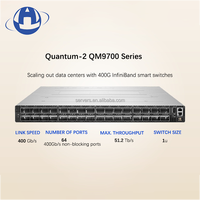 Conmutador InfiniBand Quantum-2 MQM9790-NS2F de 400 Gb/s NDR, 64 Puertos OSFP, 51.2 Tb/s, 1U, Sin Administración, UFM para HPC y Clústeres de IA