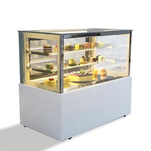 Commercial refrigerated supermarket bakery cake showcase display/ Cake Pastry cooler display cabinet