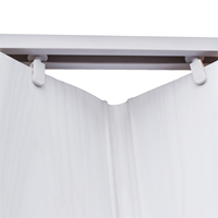 Porte d'accordéon en PVC de 0.6mm d'épaisseur avec charnière souple