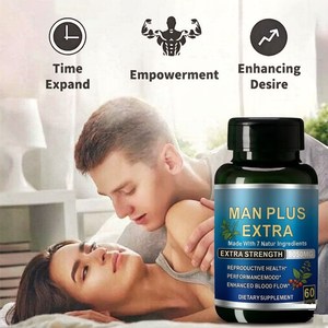 Suplemento Dietético Masculino Man Plus Extra, Ingredientes Naturales de Máxima Potencia para la <span class=keywords><strong>Salud</strong></span> Reproductiva y Mejora del Flujo Sanguíneo - Product Image 2