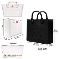 Tas Tote EVA Customizable Hadiah Hari Ibu untuk Ibu, Logo Dicetak, Tahan Air, Tas Jinjing Reusable untuk Wanita, Pantai, Kantor, Grosir