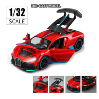 Modelo de Auto a Escala 1:32 de Metal Fundido a Presión, Marca HSD, para Niños de 5 a 14 Años