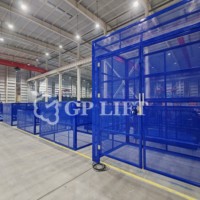 Plateforme élévatrice hydraulique murale à rail vertical pour entrepôt et marchandises