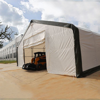 Industriel Extérieur Manuel 40x60ft 12x18m PE/PVC Toit Dôme Garages Auvents Carports Entrepôt Stockage Abri