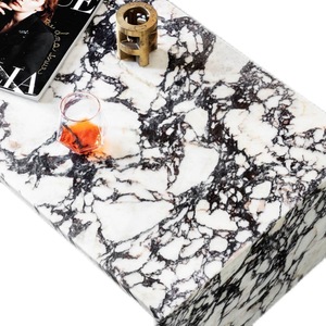 Custom Size Home Decor <strong>Rectangle</strong> Sofa Bed <strong>Side</strong> <strong>Table</strong> Luxury Calacatta Violet Square Marble Coffee <strong>Table</strong> - Product Image 5