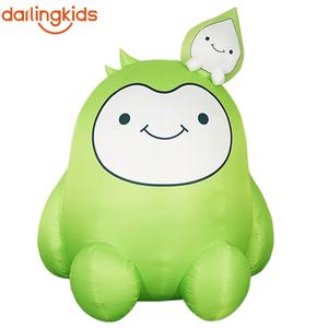 Mascotte géante gonflable monstre, créatures de dessin animé avec cornes et sourires pour fêtes d'enfants, événements commerciaux, Halloween, cabines photo - Product Image 2