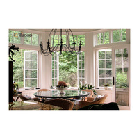 Fábrica personalizada de doble acristalamiento UPVC/PVC francés Vingl ventanas abatibles cortinas de persiana abatible para baños precio competitivo