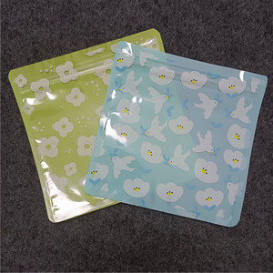 Sacs en plastique plats à fermeture éclair à trois côtés, de différentes formes, 10x10, 13x13, petits sacs mignons, mini sacs, sachets - Product Image 6