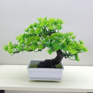 Simulación bienvenida Pino árbol Mesa decoración plástico flor Oficina escritorio en maceta pequeño árbol adornos transfronterizo al por mayor - Product Image 2