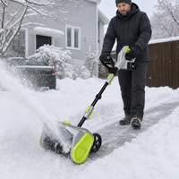 Pelle à neige sans fil 40V, souffleuse à neige électrique sans balais, souffleuse à neige portable à batterie pour allée et chemin