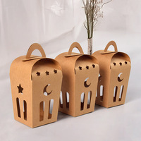 Boîte à cadeaux en papier kraft recyclable simple de couleur unie, portable, pour bougie aromatique, cadre photo, 10 pièces, boîte carrée estampée pour portefeuille