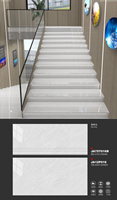 Carrelage de sol en escalier avec bord rond Carrelage d'escalier poli Carreaux d'escalier uniques émaillés