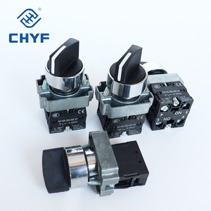 (XB2 loạt XB2 BD53 chuyển đổi) 22mm 2 vị trí 3 vị trí khóa trở lại 1No 1Nc 2 không có contatc nhựa ROTARY Selector chuyển đổi - Product Image 2