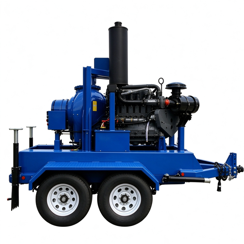 Neme Racking Camion pompe diesel drainage rack ouvert T-10TC, pompe eaux usees ...
