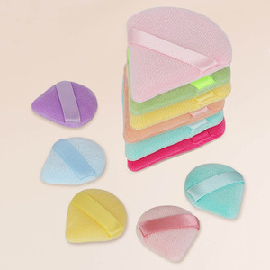 Esponja de Maquillaje de Algodón y Terciopelo, Uso en Seco y Húmedo, Súper Suave, Sin Látex, Mini, Portátil, Forma de Gota de Agua, Estilo Recortado, para Maquillaje Facial Femenino - Product Image 2