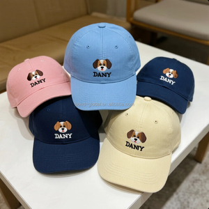 Lettre personnalisée initiale bébé infantile casquette de Baseball chapeau <span class=keywords><strong>cadeau</strong></span> enfant en bas âge enfants chien chapeaux - Product Image 2