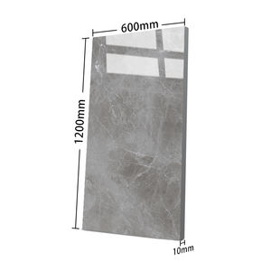 600x1200 Interior <strong>Stick</strong> <strong>on</strong> Wall Decoration Gray Glossy <strong>Bathroom</strong> Marble <strong>Flooring</strong> Glazed Polished Porcelain <strong>Tile</strong> <strong>for</strong> Living Room - Product Image 3