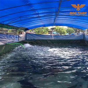Bâche PVC mobile <span class=keywords><strong>pour</strong></span> <span class=keywords><strong>bassin</strong></span> à poissons, résistante et imperméable, <span class=keywords><strong>pour</strong></span> aquaculture, 500GSM 750GSM, idéale <span class=keywords><strong>pour</strong></span> l'élevage <span class=keywords><strong>de</strong></span> poissons - Product Image 4