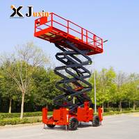 Plateforme élévatrice mobile hydraulique tout-terrain de 16 m, automotrice, sur roues électriques, pour travaux en hauteur