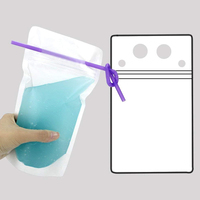 Lot de boissons liquide réutilisables 100ml, emballage à bec, pour boisson
