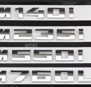 Emblème de coffre M135i M140i M235i M240i M340i M530i M540i M550i <span class=keywords><strong>M550d</strong></span> M730Li M740Li M750Li M750Li M760Li V12 ABS pour <span class=keywords><strong>BMW</strong></span> - Product Image 1