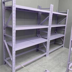 Étagères de stockage industriel léger en métal entrepôt étagères de stockage multi-niveaux en acier bon marché prix sans bouchon étagères de garage stockage - Product Image 3