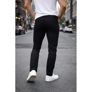 Pantaloni Chino Slim Fit Elasticizzati da Uomo Adrenaline, Vita Media, 5 Tasche, Antipiega, in Gabardine - Product Image 3