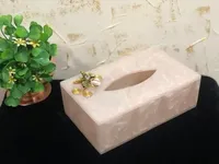 Boîte à mouchoirs classique en résine faite à la main avec couvercle et fonction d'organisation, durable, taille personnalisée pour la maison ou le bureau, prix bas