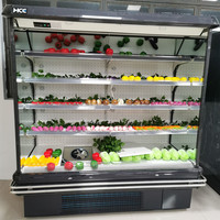 Supermarkt Commerciële Koelkast Voor Fruit En Groenten Open Chiller Koude Drank Display Koelkast