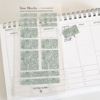 Feuilles autocollantes fonctionnelles transparentes et imperméables personnalisées pour la planification hebdomadaire et mensuelle