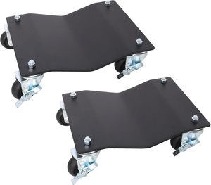 Carro de Transporte para Automóviles de 3000 Libras con Frenos, Juego de 4 Carros de Transporte para Vehículos de Uso Pesado, para Mover Automóviles, Camiones, Remolques, Motocicletas - Product Image 1