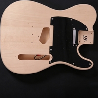 TC DIY Semi-finished Maple Neck Basswood Body 39 Inch Polished Finish Six String Electric Guitar Kit for Beginner Professional