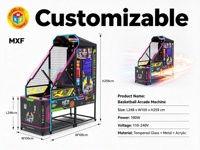 Machine d'arcade de basket-ball à monnayeur, prix d'usine, jeu de tir de basket-ball de rue avec distribution de tickets, à vendre