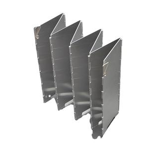 Deflector de Viento para Estufa de Camping de Aleación de Aluminio, 24 cm de Alto, 8 Piezas, Plegable, Portátil, Resistente al Viento, Ligero, para Uso en Exteriores - Product Image 4