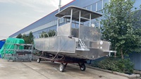 Bateau de pêche à vendre 10m/33ft, type conteneur, à fond peu profond, en aluminium marin, avec toilettes séparées