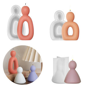 Molde de silicona <span class=keywords><strong>para</strong></span> adornos, vela perfumada de resina, molde de silicona <span class=keywords><strong>para</strong></span> decoración del hogar, molde de pegamento por goteo de yeso <span class=keywords><strong>para</strong></span> <span class=keywords><strong>personas</strong></span> pequeñas - Product Image 6