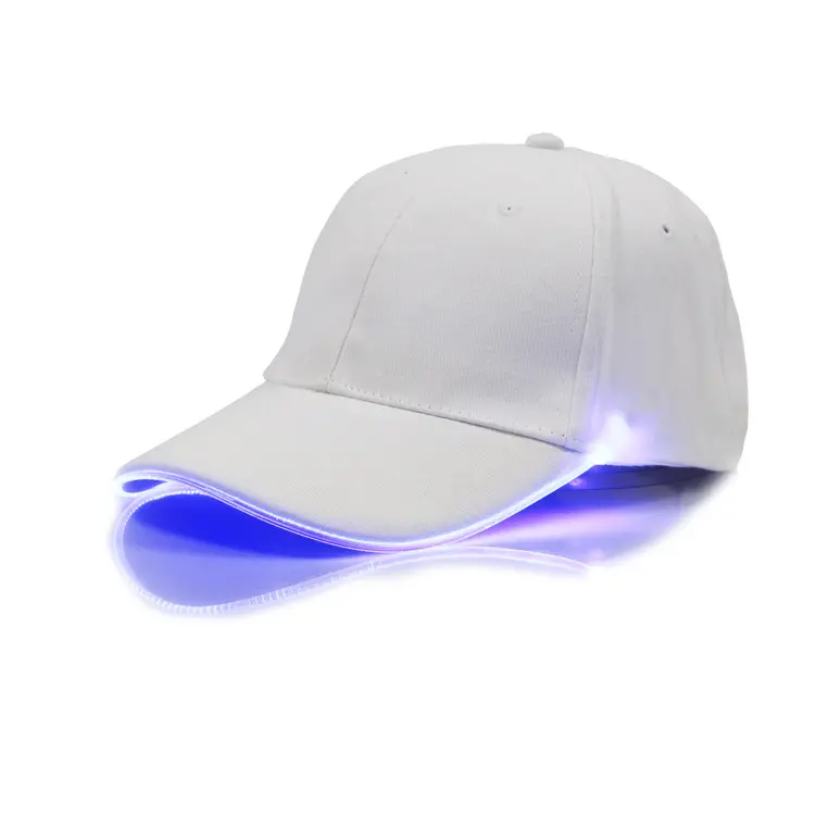 Custom LED Hat Lighted Glow Party Baseball Cap Rave Caps Hats For Festival Club Stage For Men Women Adult