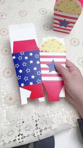 Bán buôn in vuông bỏng ngô xô mới dùng một lần có thể gập lại cốc giấy bỏng ngô hộp-mua hộp bỏng ngô - Product Image 2