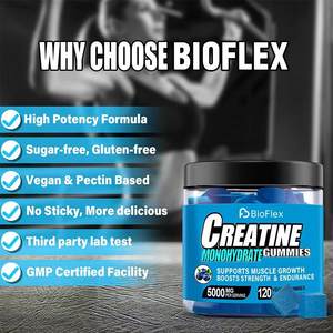 Bioflex 5000mg קריאטין מונohydrate gummy china תוספת בריאות עם לוגו מותאם אישית למבוגרים זמין על אמזון - Product Image 6