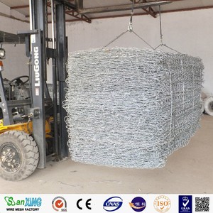 กล่องตาข่ายเหล็กชุบสังกะสีขนาด 1x1x1 เมตร แบบหกเหลี่ยม สำหรับจัดสวน - Product Image 4