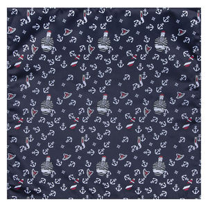 ANCLA NAUTICA <span class=keywords><strong>FARO</strong></span> FISHER SANTA CLAUSE ROSE DISEÑADOR BOLSILLO CUADRADO SIRENA MAR NAVEGACIÓN HOMBRE HANKY Pañuelo - Product Image 1