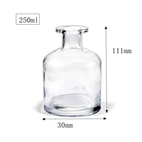 Diffuseur de parfum en verre Back Big Belly, flacon de 50 ml, 150 ml, 250 ml